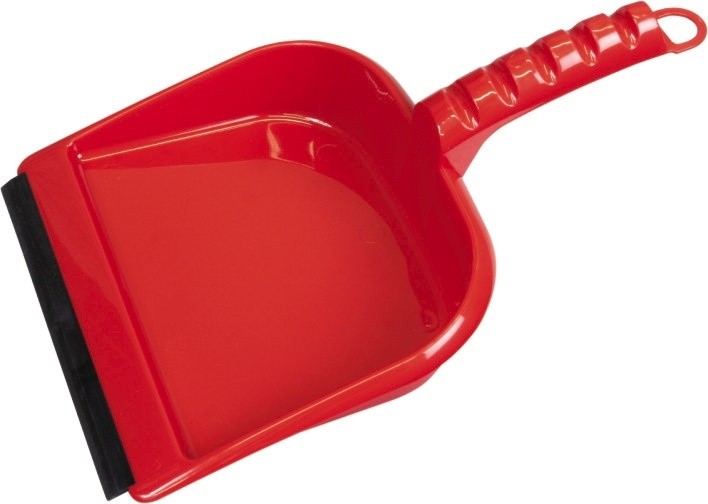 Lopatka na smetí s gumou 5220 červená - Úklidové a ochranné pomůcky Kartáčnické výrobky Smetáčky a lopatky